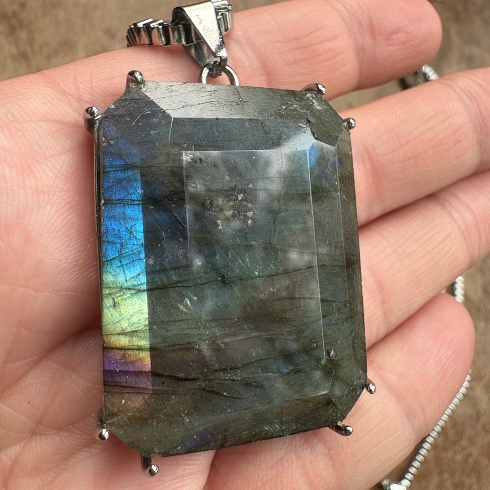 Jeanne Necklace in Labradorite evil pawn jewelry